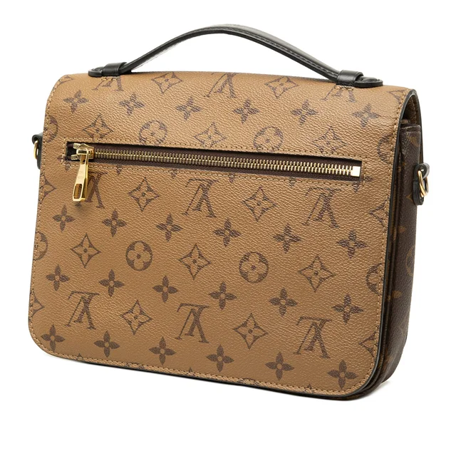 Brown Louis Vuitton Monogram Reverse Pochette Metis Satchel in Brown Canvas from Designer Revival, photo 2 of 2