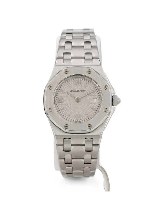 Audemars Piguet 2001 Royal Oak 27mm watch - women - stainless steel - One Size - Silver in silver|gray from Farfetch