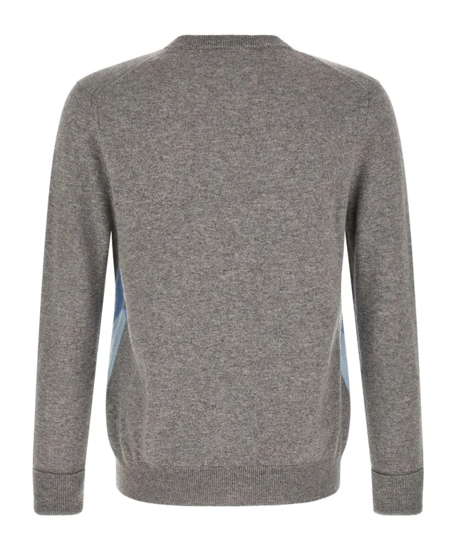 Ballantyne Diamond Intarsia V-Neck Knitted Sweater, photo 2 of 4 from SENSER