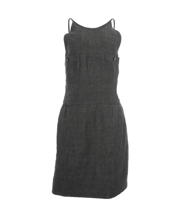 Chanel Grey Strappy CC Dress in Grey from Luxury Promise
