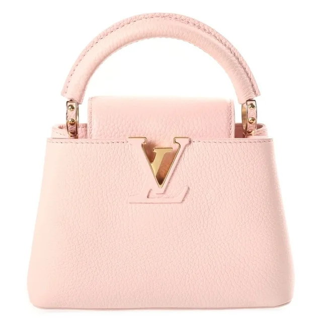Louis Vuitton Parnassea Capucines Mini 2-Way Shoulder Bag Pink Leather Gold in Pink Leather from The Reluxe