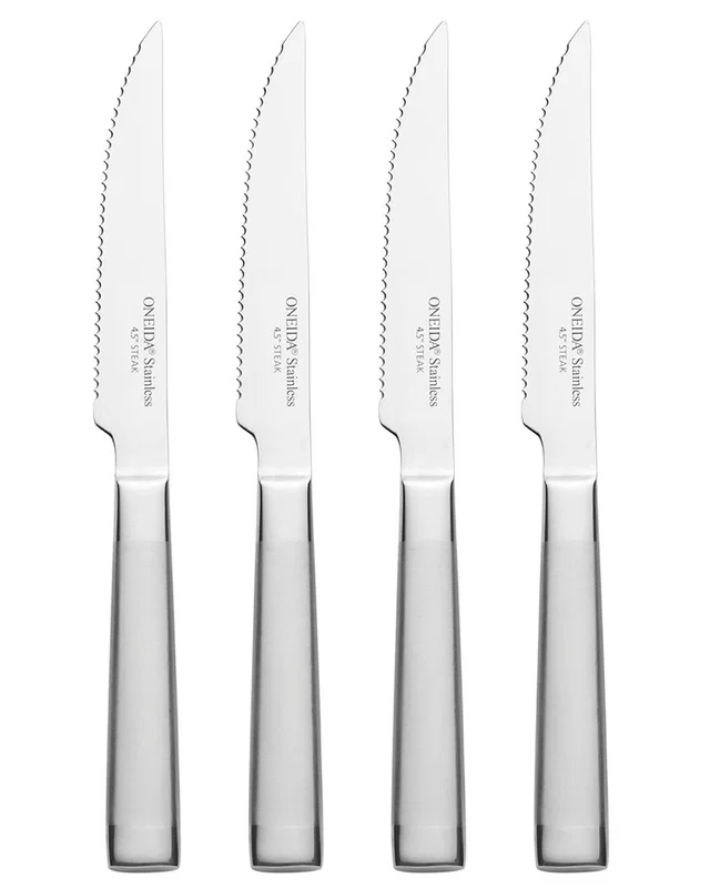 Oneida Performance 4-Piece Stainless Steel Steak Knife Set, image 1 of 1 from Rue La La