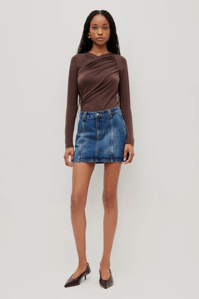 Aje Studio Myles Denim Mini Skirt in Blue from Aje, photo 1 of 1