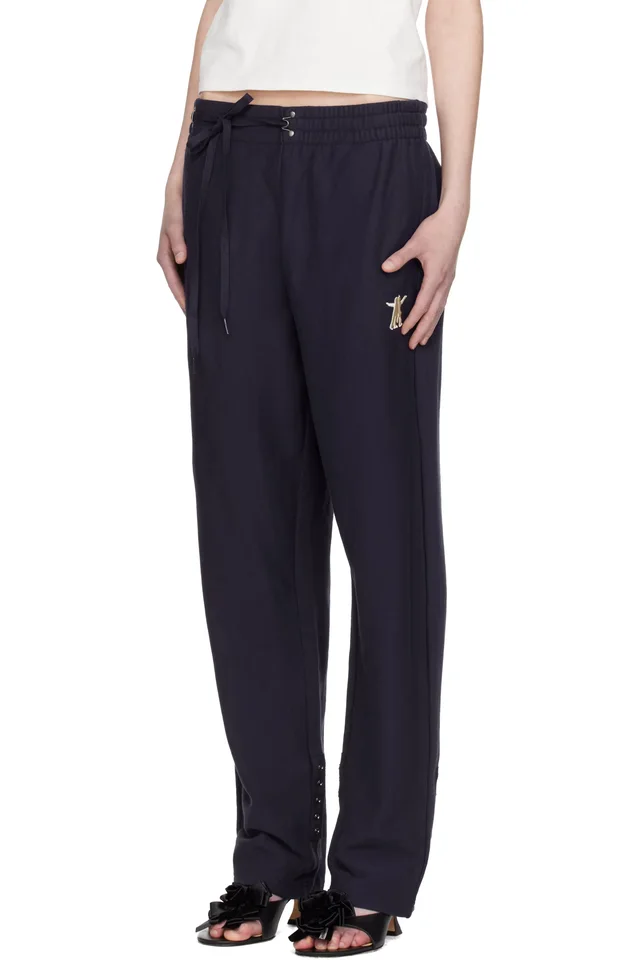 OPEN YY Navy Convertible Sweatpants, photo 4 of 5 from SSENSE