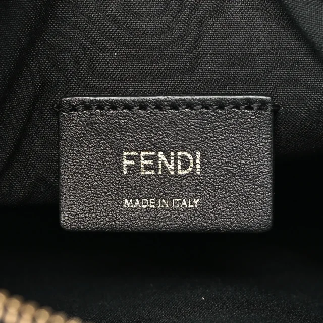 Fendi Vitello Century Bi-Color FF 1974 Embossed Mini Camera Case Maya Black in Black Calfskin from FASHIONPHILE, photo 6 of 11