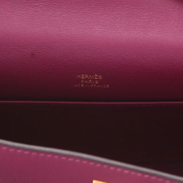 Hermès Kelly Clutch – Anemone purple Swift leather clutch in Purple Swift leather from Collector Square, photo 4 of 6