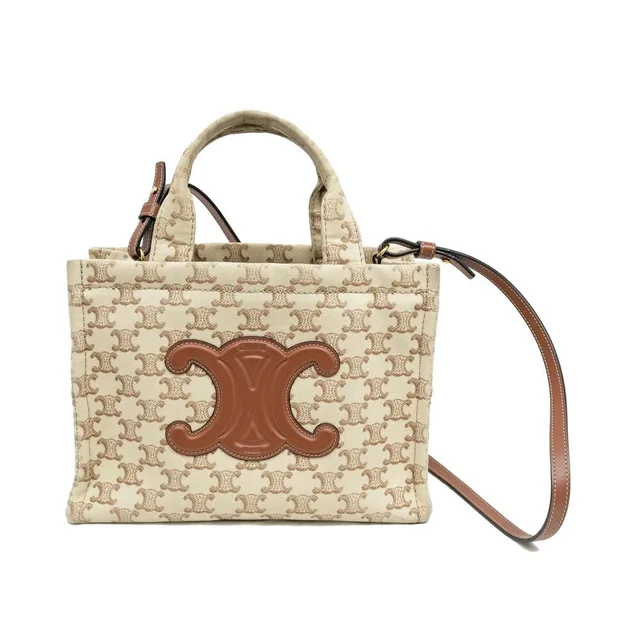 Celine Small Lucky Thai Handbag Shoulder Ivory Tan Gold in Brown from The Reluxe