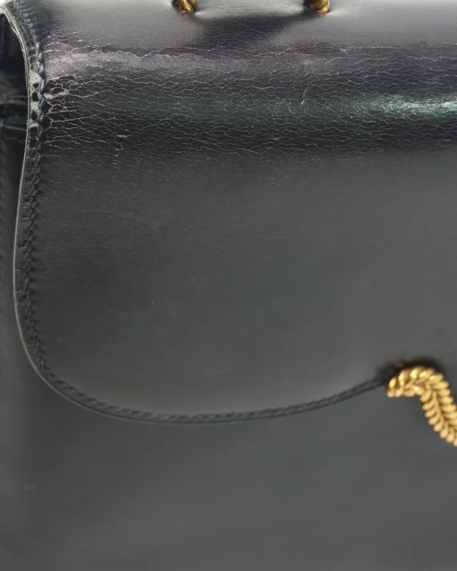 Hermès Box Sac Vasco Top Handle Bag in Box leather from A Retro Tale, photo 9 of 15