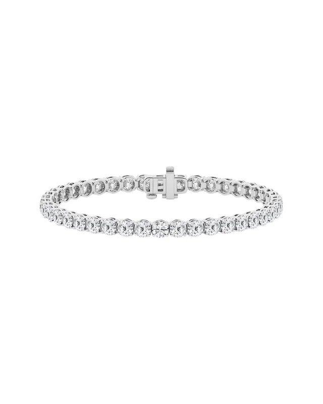 Lab Grown Diamonds Silver 7.00 ct. tw. Lab-Grown Diamond Tennis Bracelet, image 1 of 1 from Rue La La