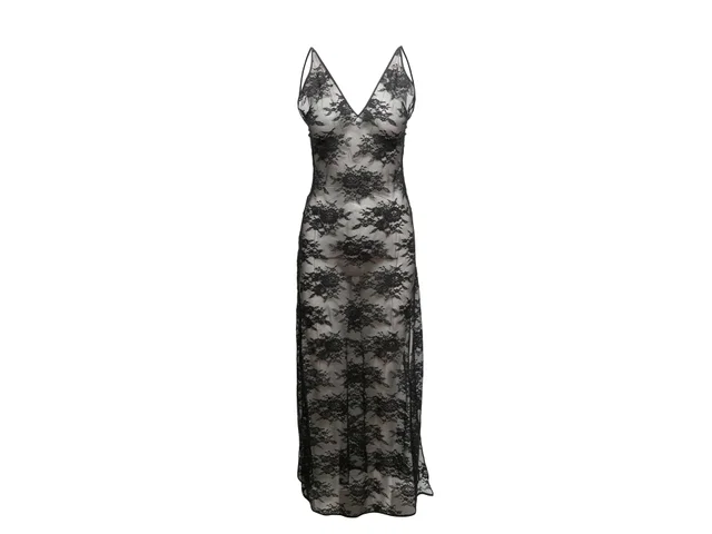 Black Stella McCartney Sheer Lace Lingerie Dress Size US S in Black from Designer Revival