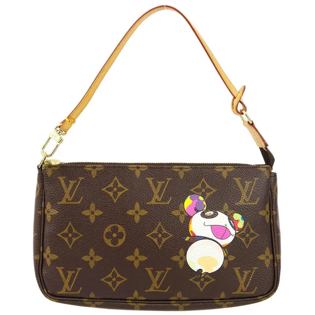 Louis Vuitton 2004 Monogram Panda Pochette Accessoires Handbag M51981 in Coated canvas from AMORE Vintage Tokyo