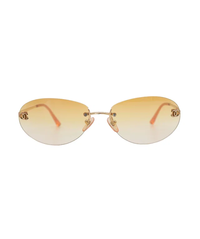 Chanel Logo Rimeless Sunglasses from Luxury Promise