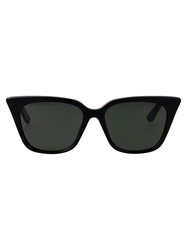 Alexander McQueen Am0556s Cat-Eye Acetate Sunglasses — Black in Black from HEWI