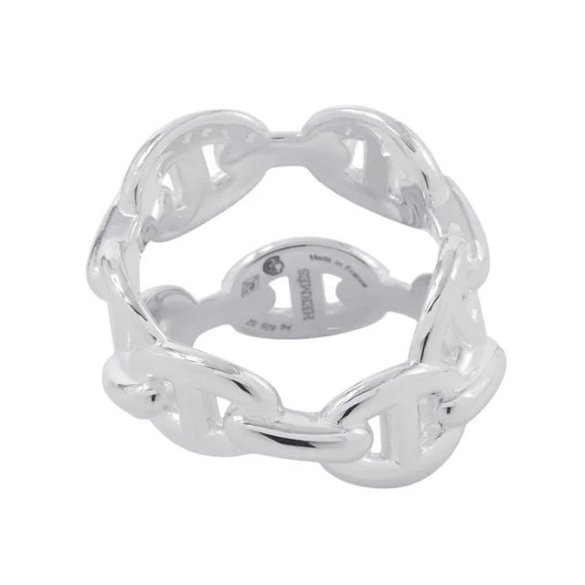 Hermès Chaine d'Ancre Double Row Ring Size 52/#12 SV925 from GALLERY RARE, photo 2 of 2