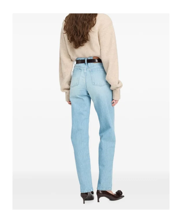 ROTATE straight denim zip jeans light blue, photo 5 of 7 from SENSER