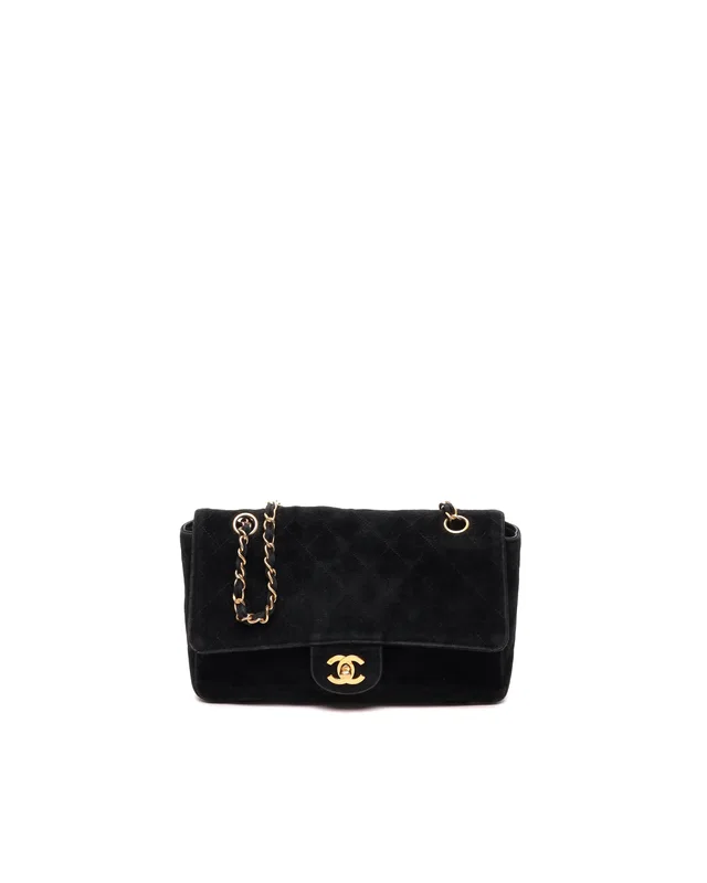 Chanel Velour Magasin Single Flap Bag in Leather from A Retro Tale