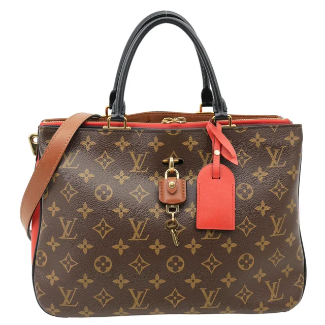 Louis Vuitton Millefeuille Monogram Canvas Shoulder Bag Red in Red Coated canvas from Dallas Designer Handbags
