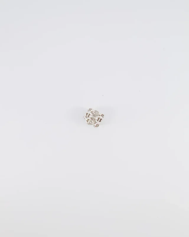 Hermès Large Chaine D'Ancre Enchainee Ring in Sterling Silver Size 50 in Silver from Sellier, photo 2 of 8
