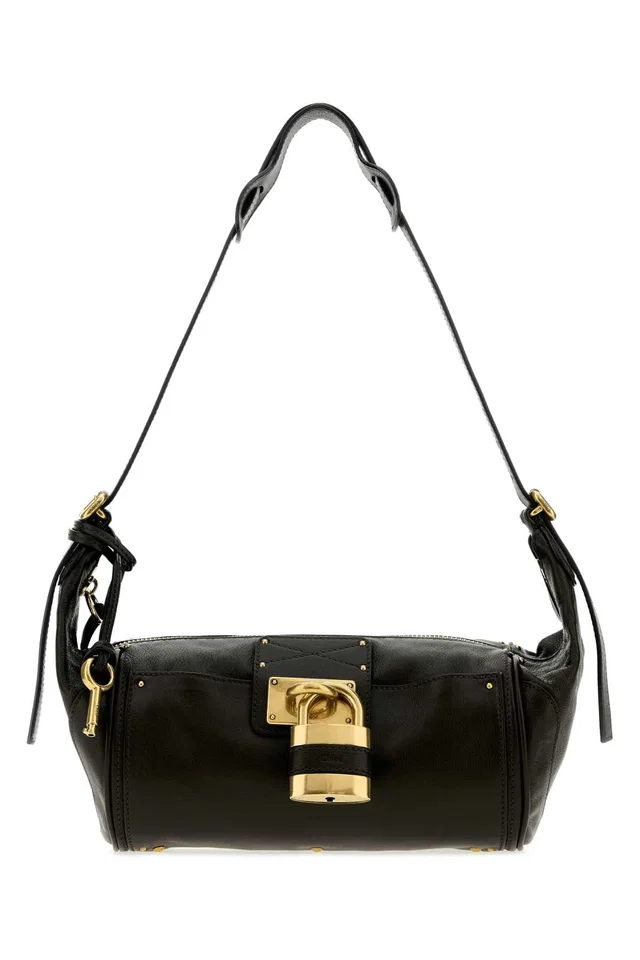 Chloé Paddington Shoulder Bag — Black in Black Leather from HEWI