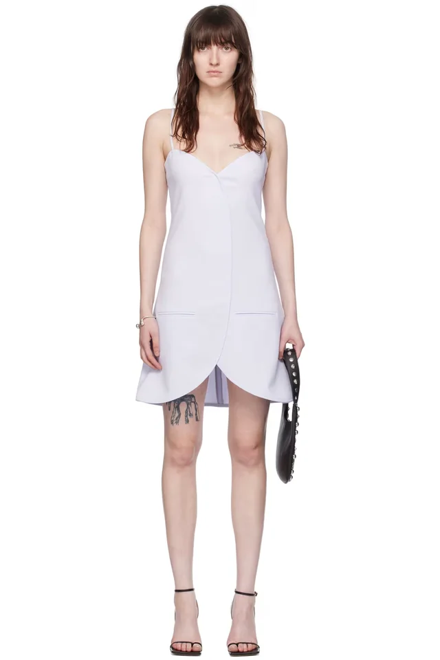 Courrèges Blue Ellipse Minidress, image 1 of 1 from SSENSE