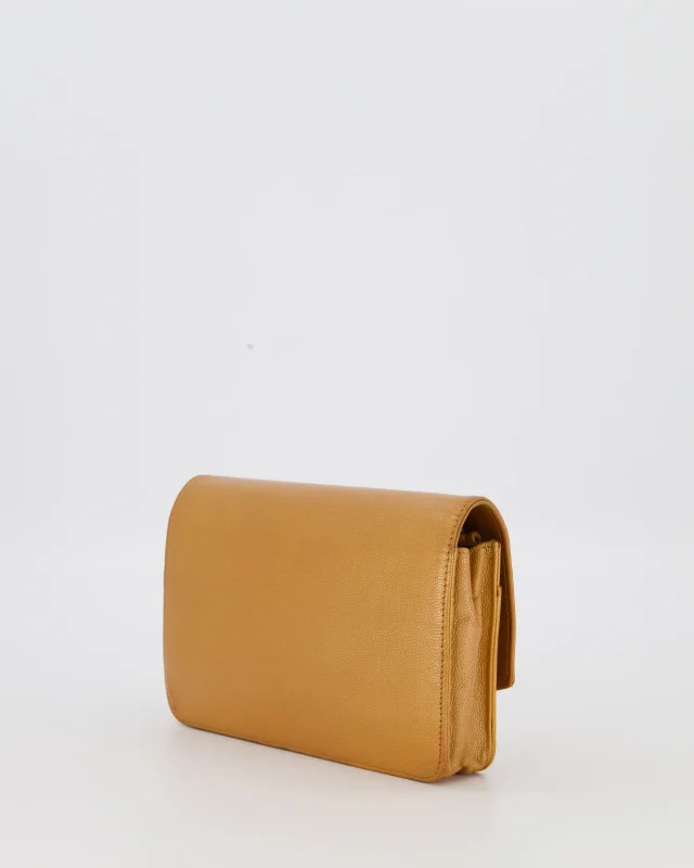 Chanel Gold Wallet on Chain Bag in Gold Caviar leather from Sellier, photo 8 of 22