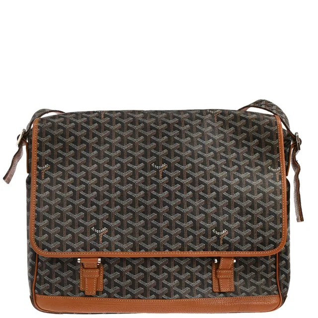 Goyard Black Grand Bleu GM Shoulder Bag in Black Canvas from AMORE Vintage Tokyo