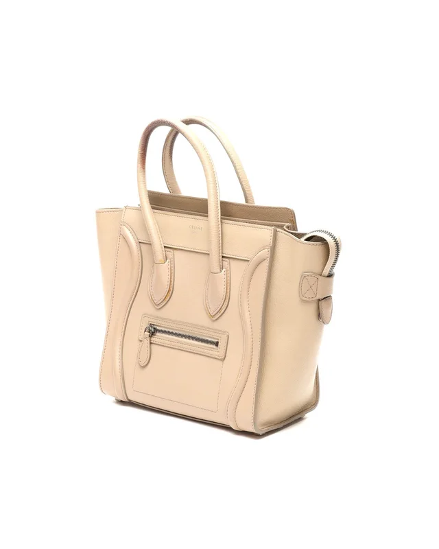 Celine Micro Luggage Tote Bag in Leather from A Retro Tale, photo 2 of 14