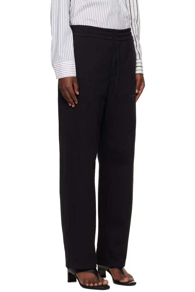 POST ARCHIVE FACTION (PAF) Black Work Track Pants, photo 2 of 4 from SSENSE