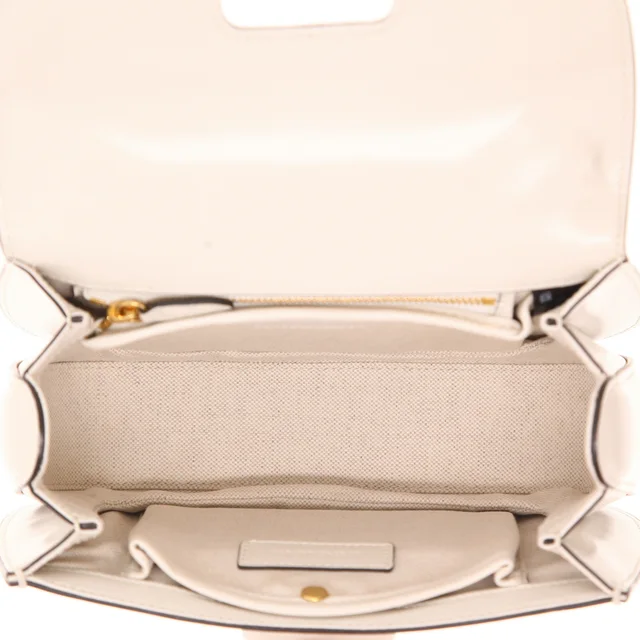 Gucci Bamboo handbag in white leather and Bambou in White Leather from Collector Square, photo 5 of 6