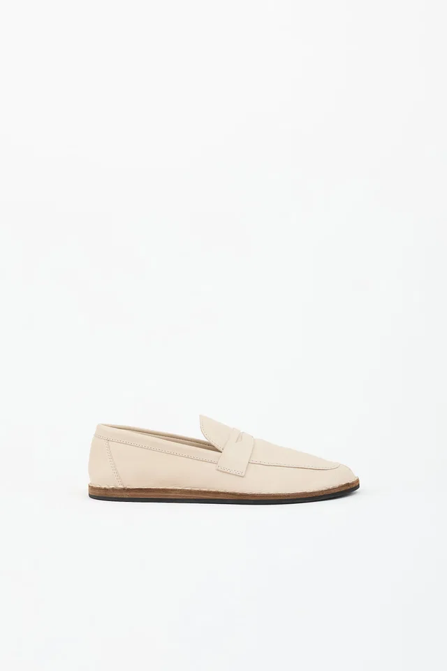 The Row Leather Cary Penny Loafer in Leather from VSP Consignment