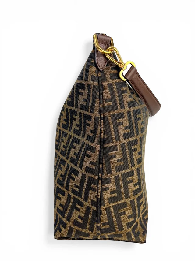 Fendi Vintage Zucca Gold Clasp Hobo in Gold from Season 2 Consign, photo 2 of 3