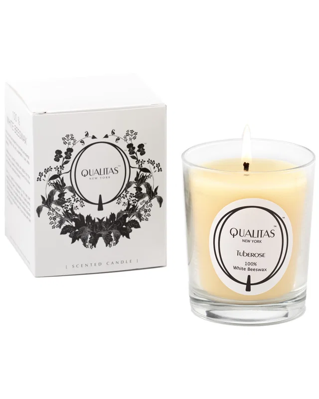 Qualitas Candles Tuberose 6.5oz Beeswax Candle, image 1 of 1 from Rue La La
