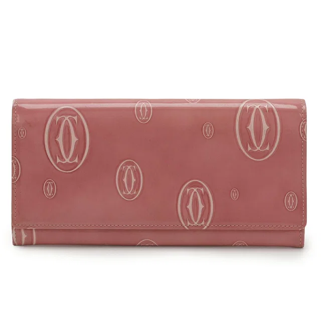 Cartier Happy Birthday Patent Leather Long Wallet in Patent leather from LuxUness
