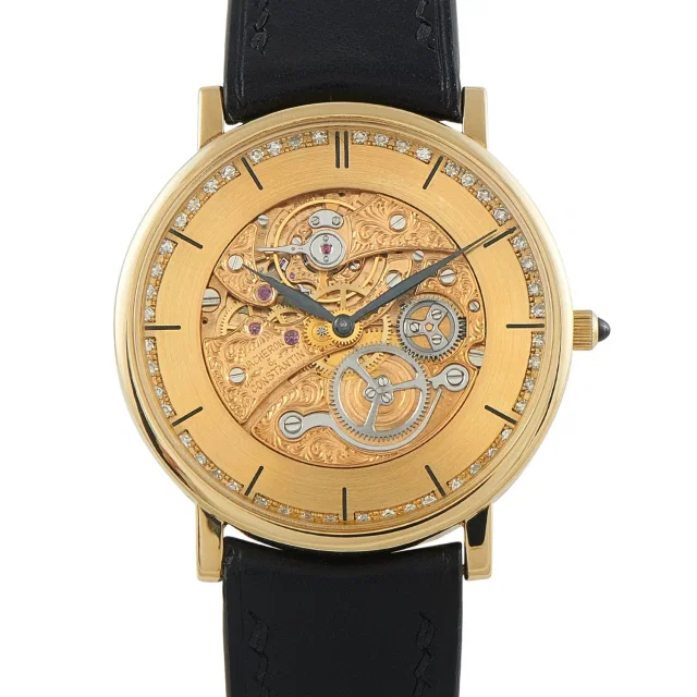 Vacheron Constantin Patrimony Squelette Diamond Watch in multicolor Leather from The RealReal