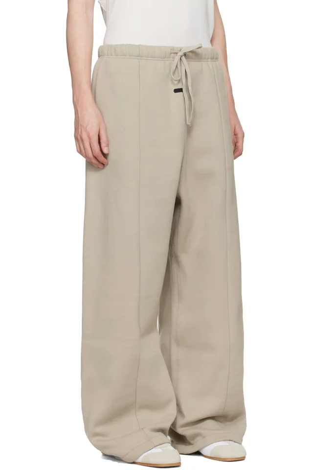 Fear of God ESSENTIALS Gray Signature Lounge Sweatpants, photo 2 of 4 from SSENSE