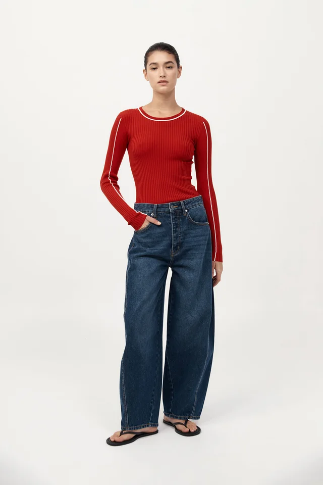 St Agni Mid Rise Balloon Jeans - Dark Indigo from St. Agni, photo 1 of 1