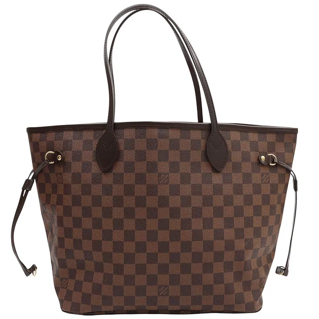 Louis Vuitton 2009 Canvas Damier Neverfull MM Brown in Brown Canvas from VINTAGE QOO TOKYO