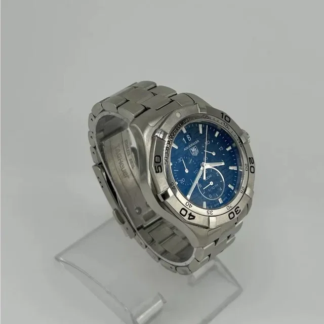 TAG Heuer Aquaracer Professional 200 Date 40mm Ss Men's Watch Running in gray|silver|blue from Poshmark