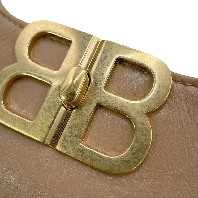 Balenciaga BB Soft Hobo Bag Beige8019282ABEC2621 Calf Leather Size Small in Calfskin from GALLERY RARE, photo 11 of 16