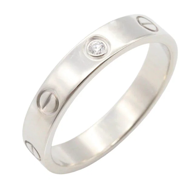 Cartier Mini Love Ring Au750 Diamond Ring Size 17 from LuxUness