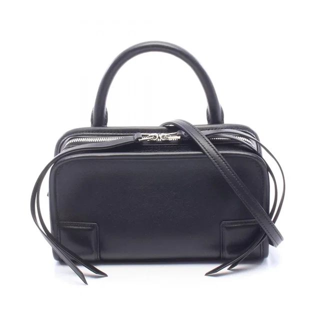 Loewe Handbag Amazona 180 Mini 2-Way Black Leather in Black Leather from The Reluxe