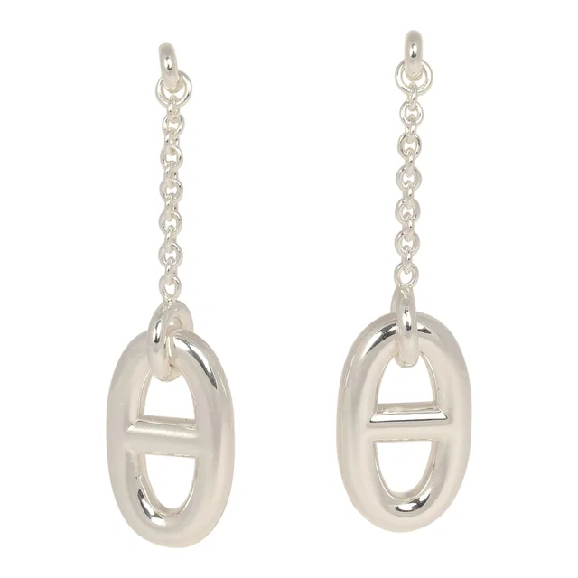 Hermès Farandole Drop Earrings Medium Sterling Silver in Silver from Madison Avenue Couture