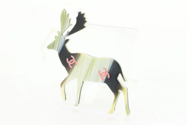 Chanel 01A Reindeer CC Brooch Deer Motif from Bagriculture
