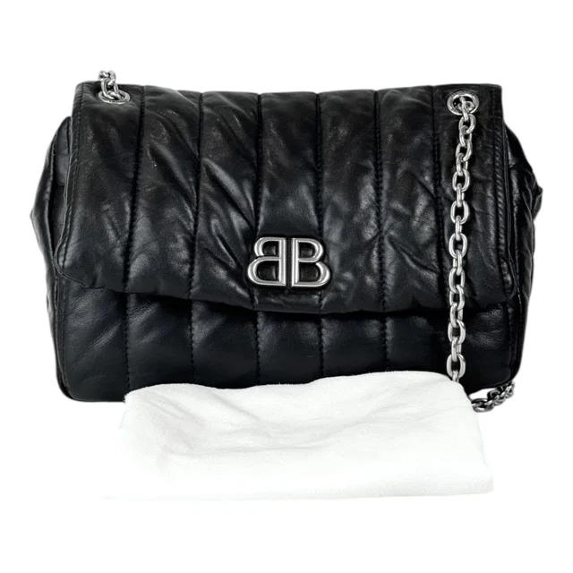 Balenciaga Mini Black Monaco Bag in Black from Luxury Promise