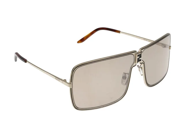 Maison Fendi Fe40195u Rectangular Metal-Frame Sunglasses — Neutral Standard from HEWI, photo 2 of 2
