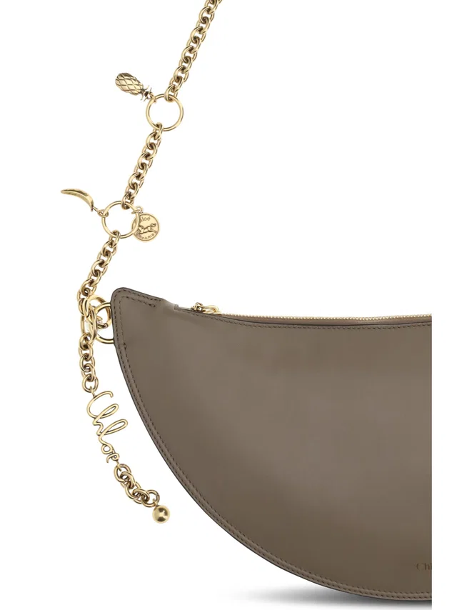 Chloé Icons Shoulder Bag Taupe Calf Leather (bos Taurus) in Taupe Calfskin from HEWI
