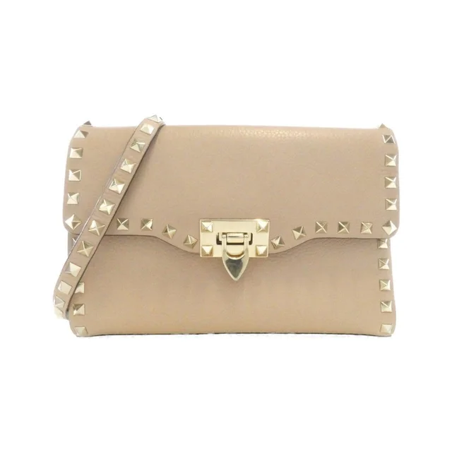 Valentino Garavani QW0B0181VSH Shoulder Bag in P45/POWDER / GOLD hardware leather from KOMEHYO