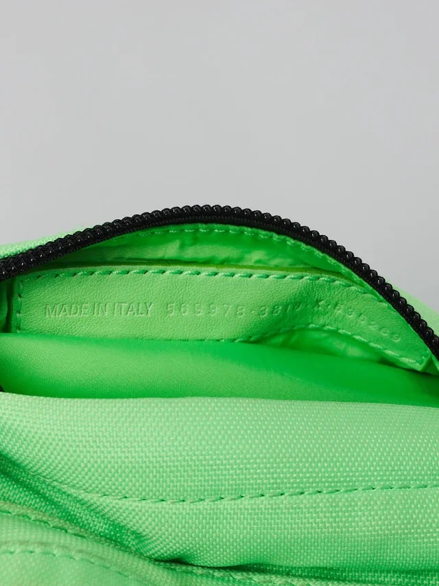 Balenciaga Verde Fluo Recycled Nylon Logo Embroidered Wheel Belt Bag in Nylon from Yoogis, photo 12 of 13