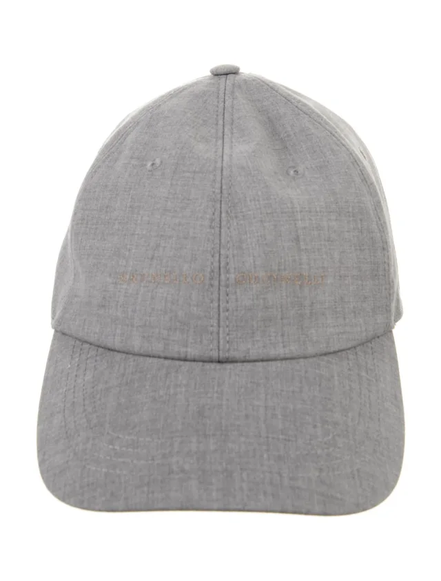 Brunello Cucinelli baseball cap in gray from The RealReal