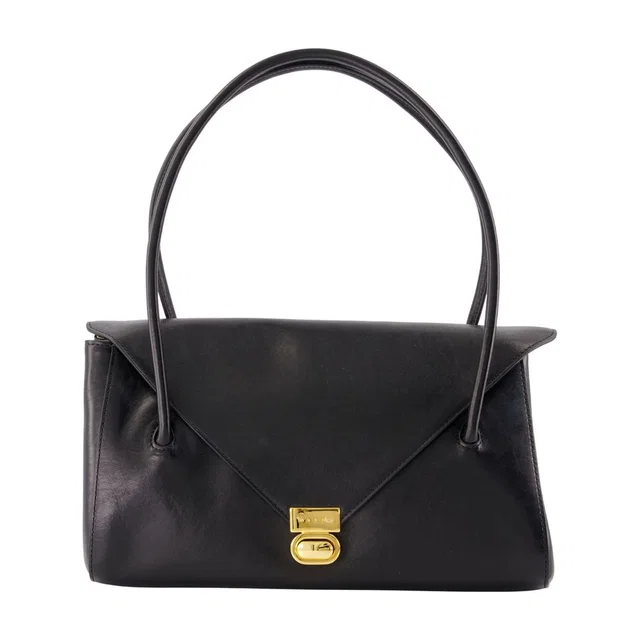 Marni East West Shoulder Bag — Black Calfskin in Black Calfskin from HEWI